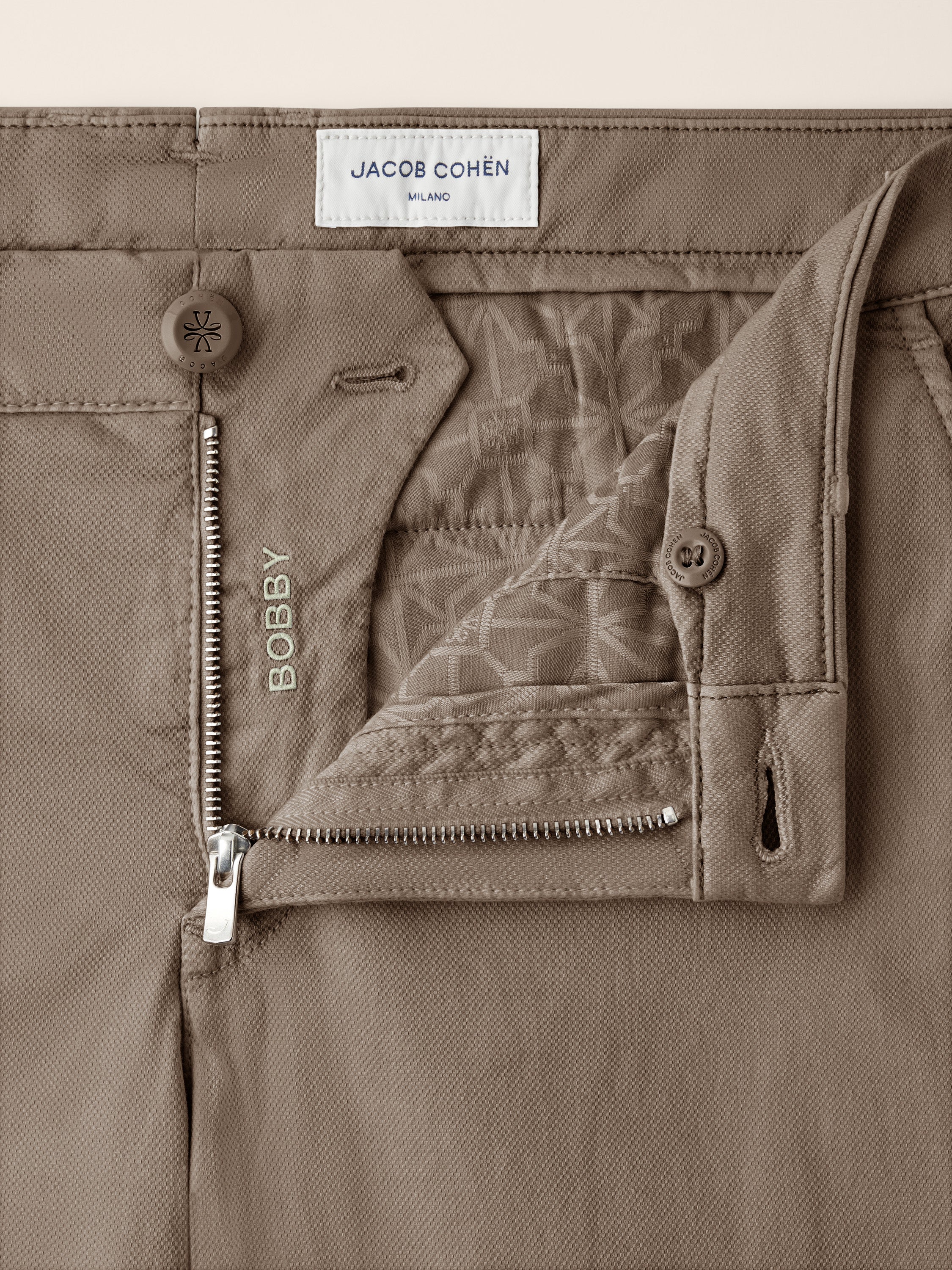 Bobby - Pants in Honeycomb Stretch Cotton - Image 4