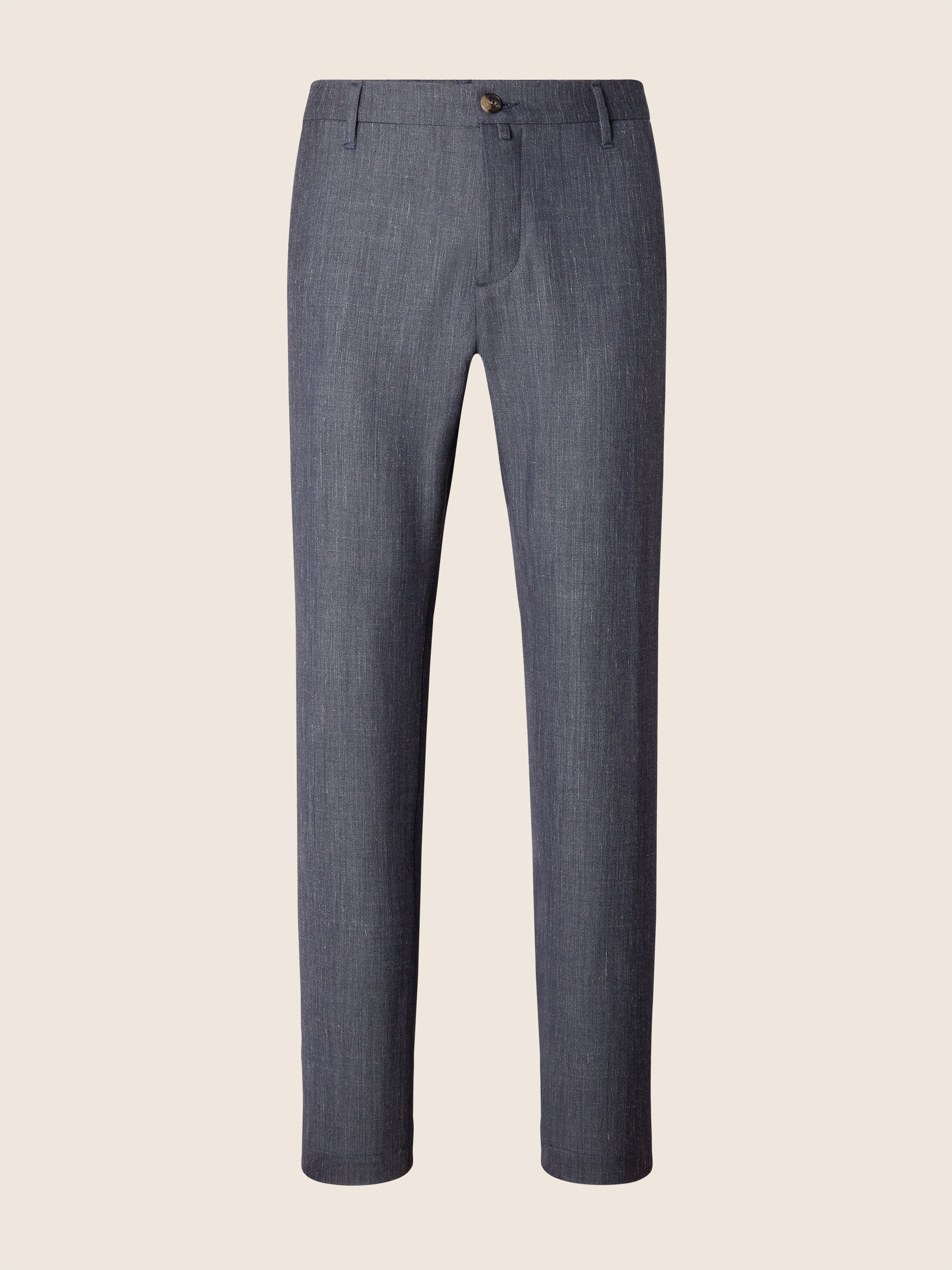 Gray – Pants in Wool, Silk and Linen Stretch Gabardine Loro Piana