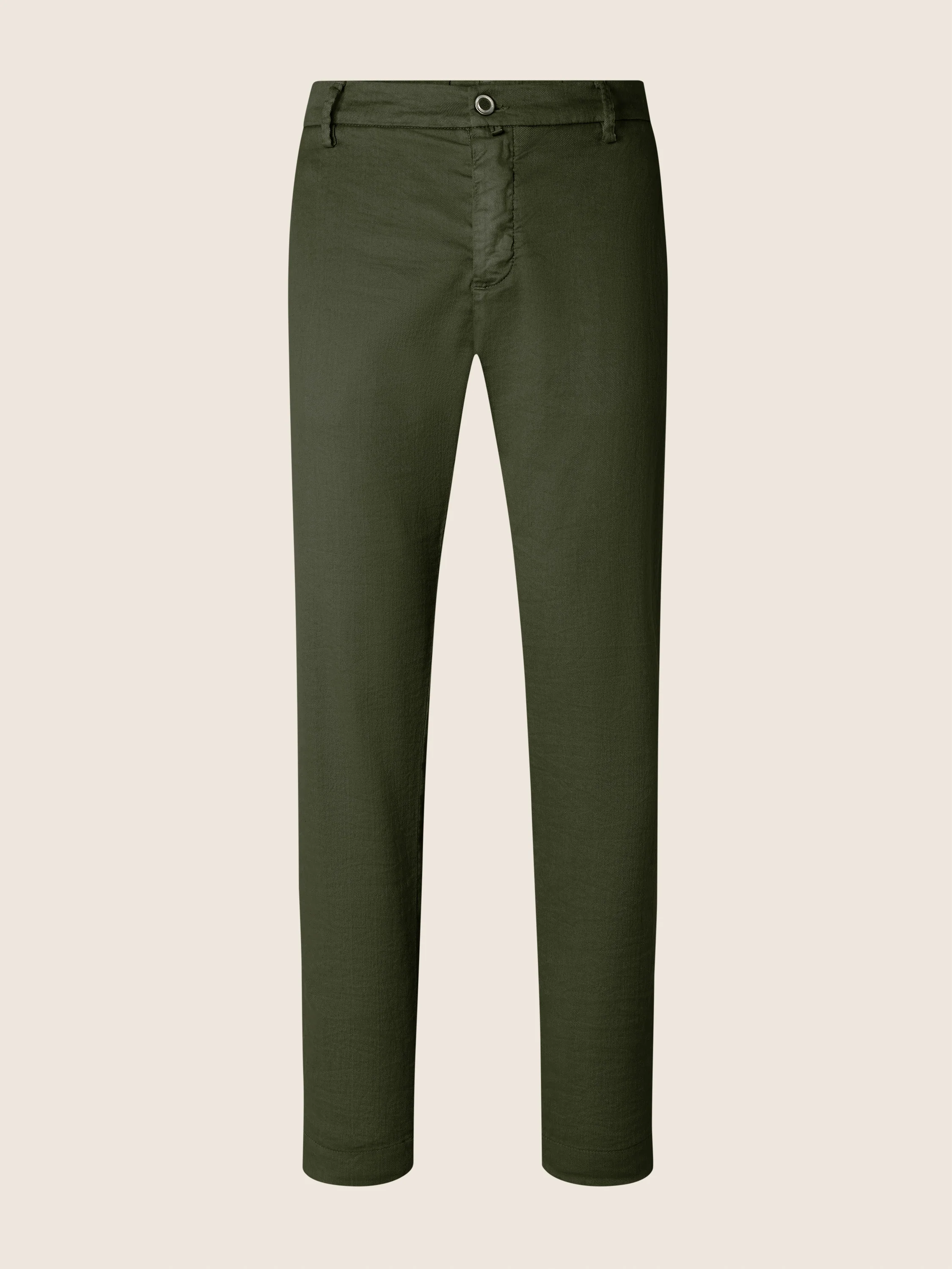 Gray – Pants in Cotton and Linen gabardine stretch