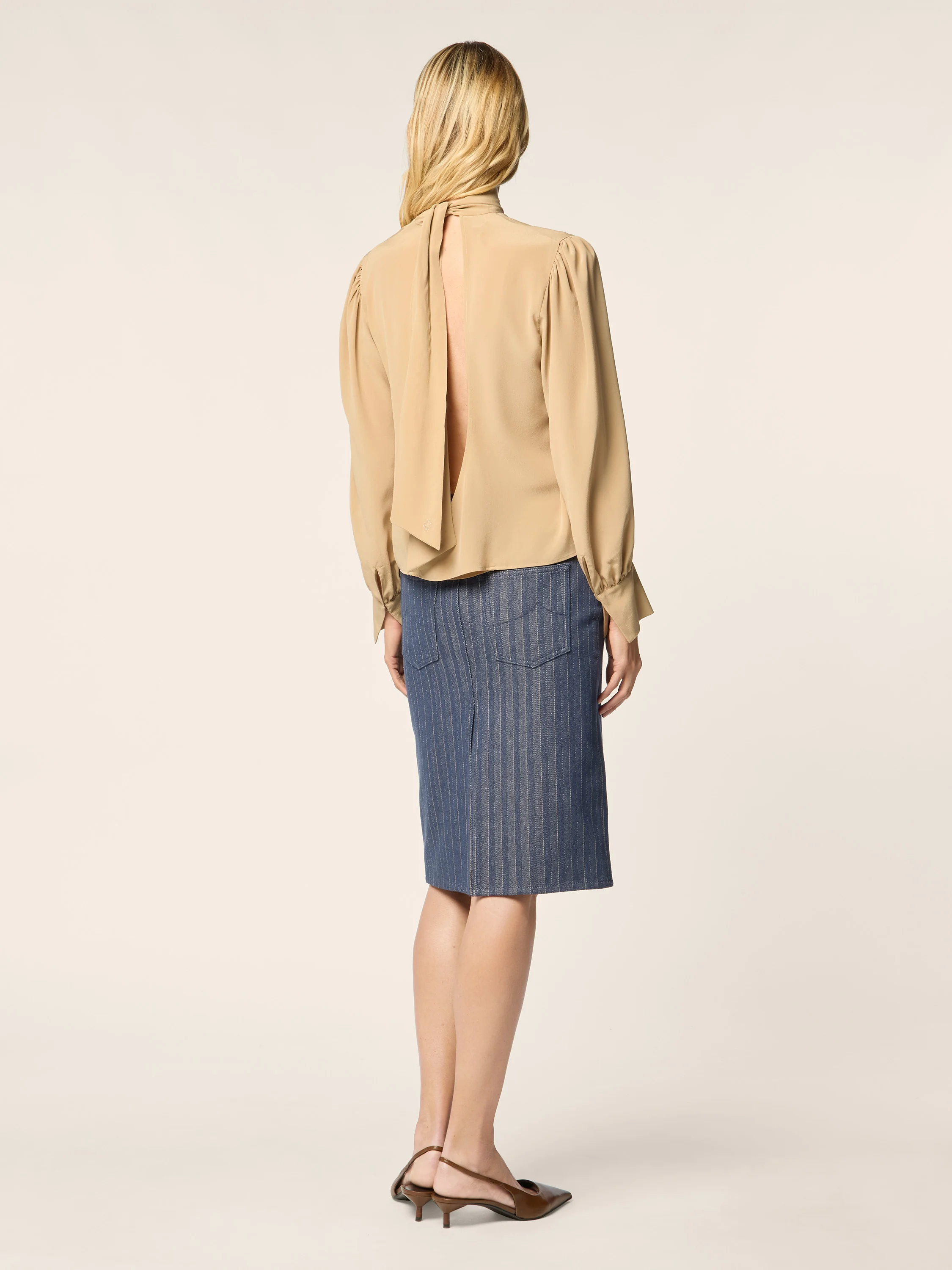 Herringbone Canvas Skirt - Image 3